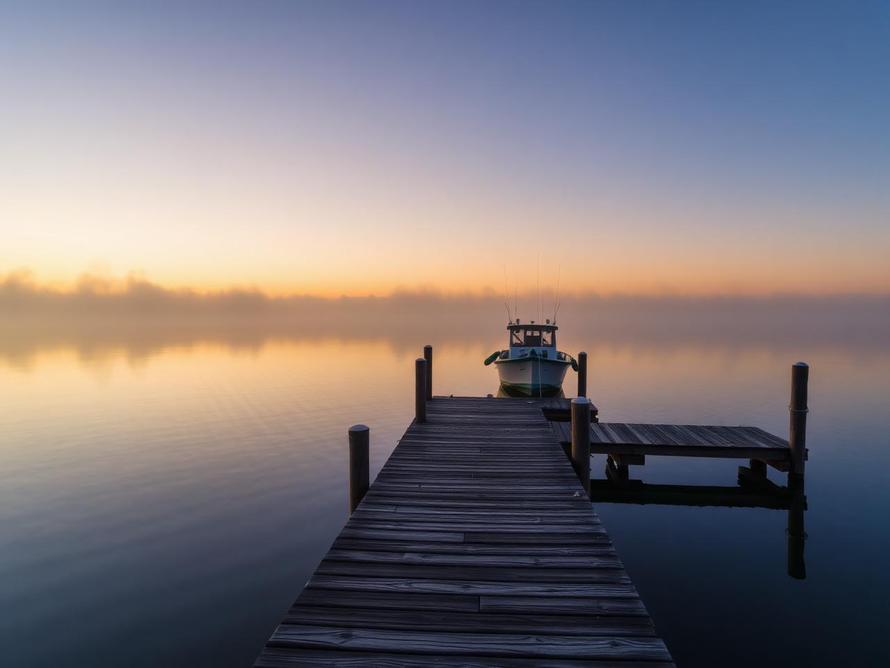 Boat launch on the Mississippi Sound near Tidewood